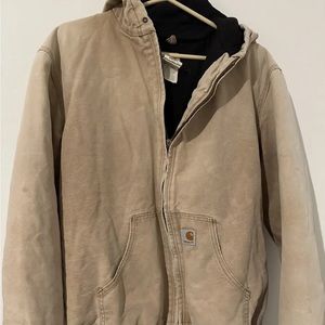Vintage Carharrt Jacket Brown Distressed Medium Faded